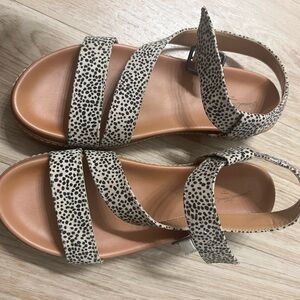 Universal thread leopard sandals